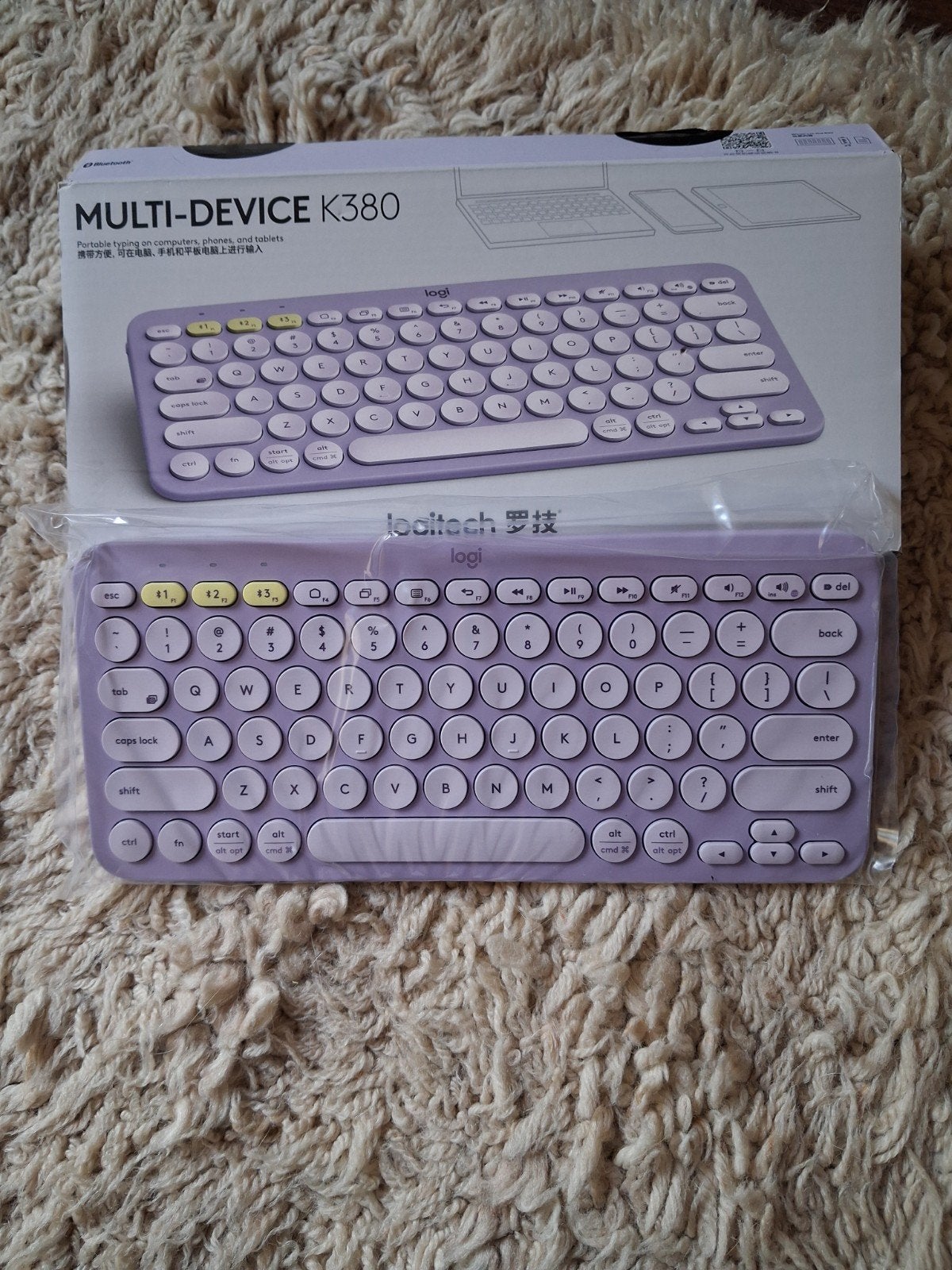 Nieuw Logitech K380 Multi-Device Bluetooth Toetsenbord, Computers en Software, Nieuw, Ophalen of Verzenden, Draadloos, Qwerty
