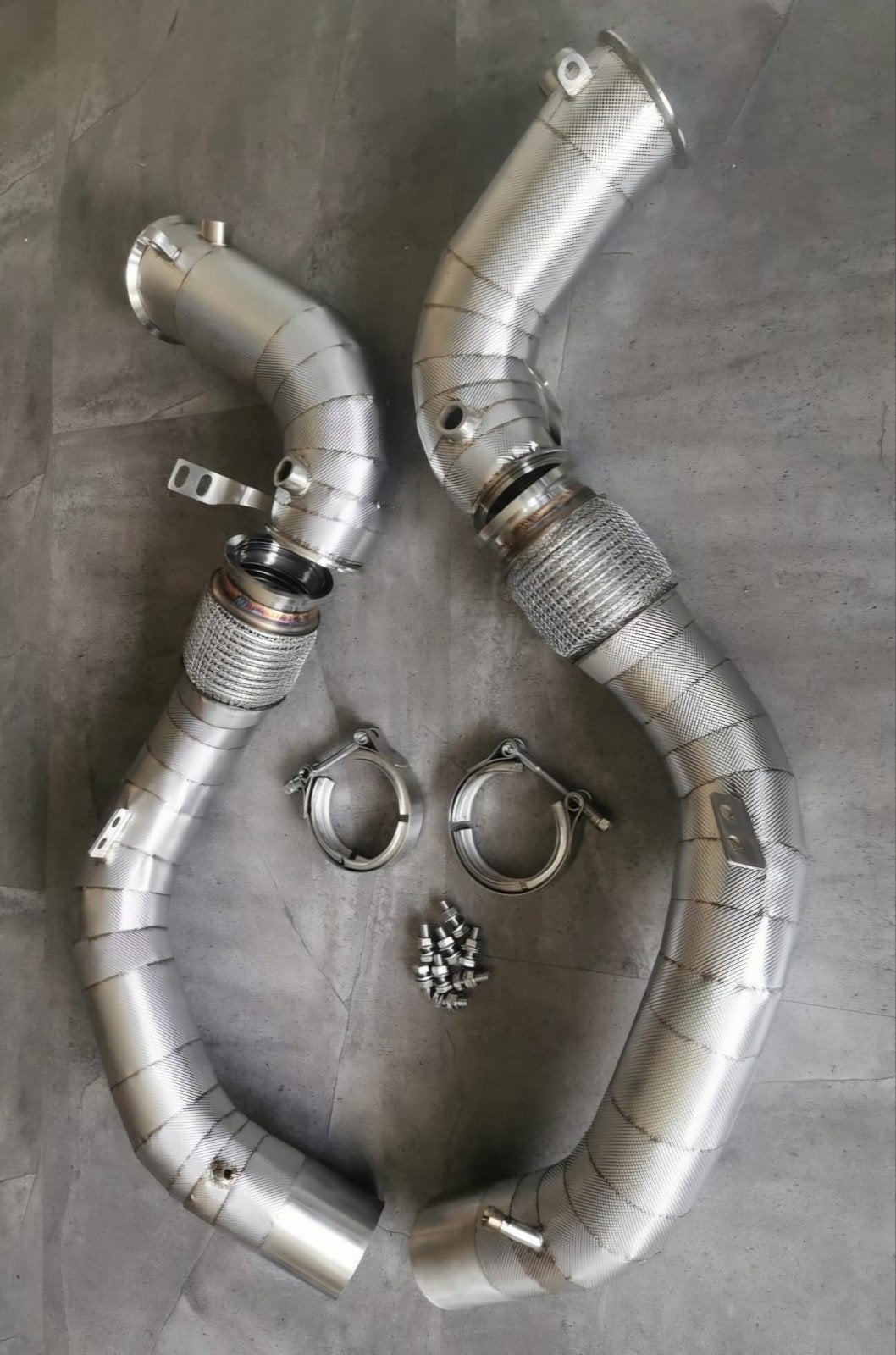 Uitlaat rvs catles downpipes BMW M5 M8 X5M X6M S63 4.4L ZIE, Ophalen of Verzenden, PERFORMANCE-EXHAUST.NL, INFO@PERFORMANCE-EXHAUST.NL