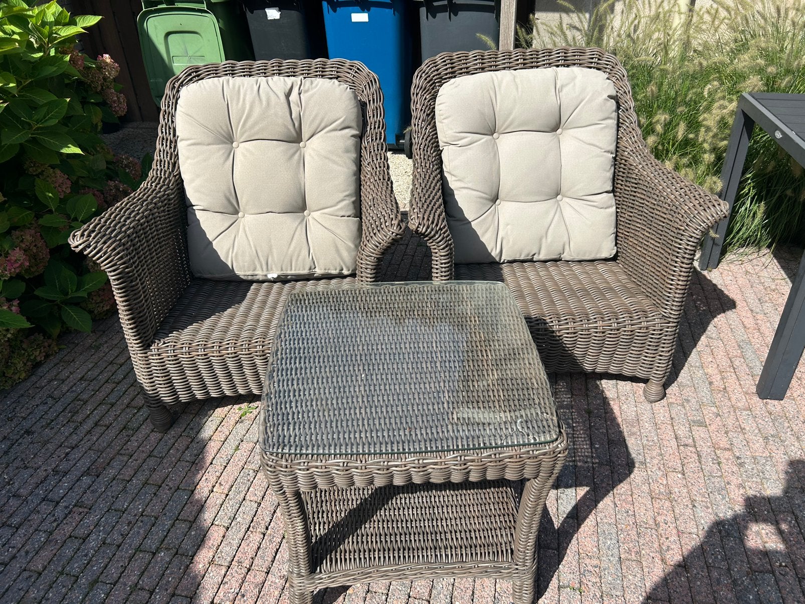 Mooie tuinset, Tuin en Terras, Ophalen, Zo goed als nieuw, Wicker