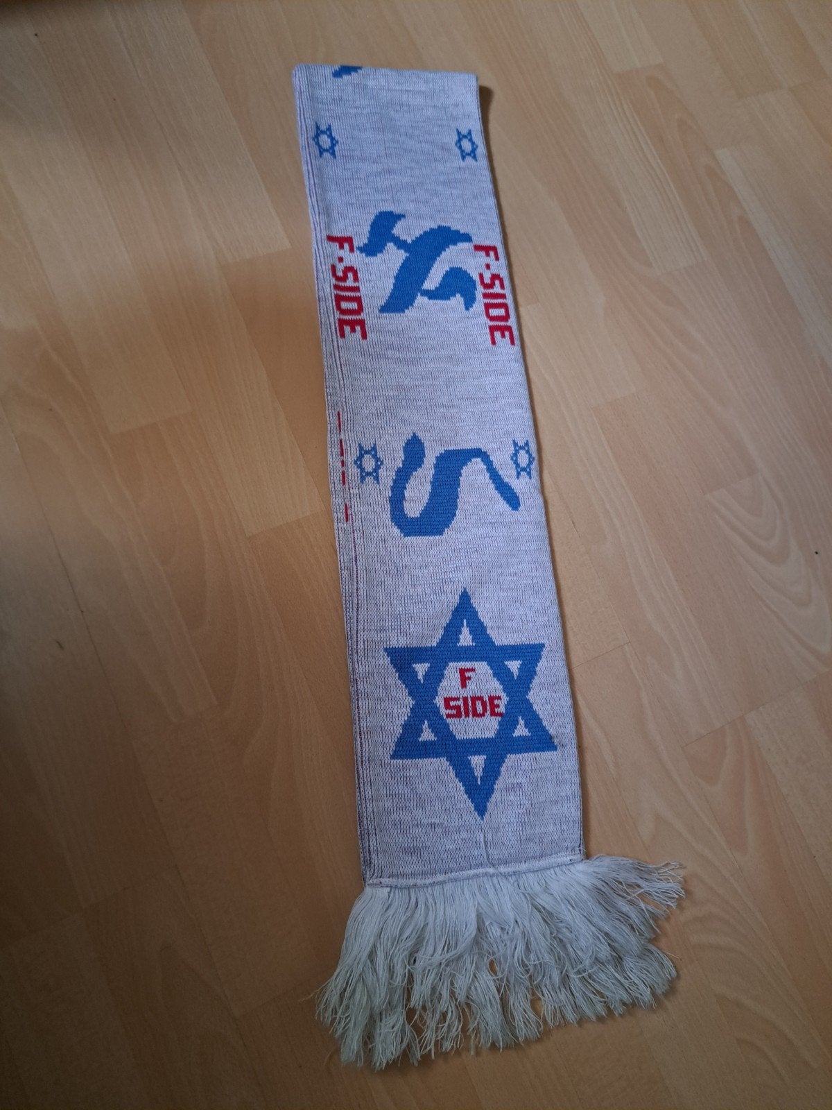 F-SIDE Sjaal - Ajax Amsterdam jaren 90, Verzamelen, Sportartikelen en Voetbal, Ophalen of Verzenden, Zo goed als nieuw, Ajax, Vaantje of Sjaal