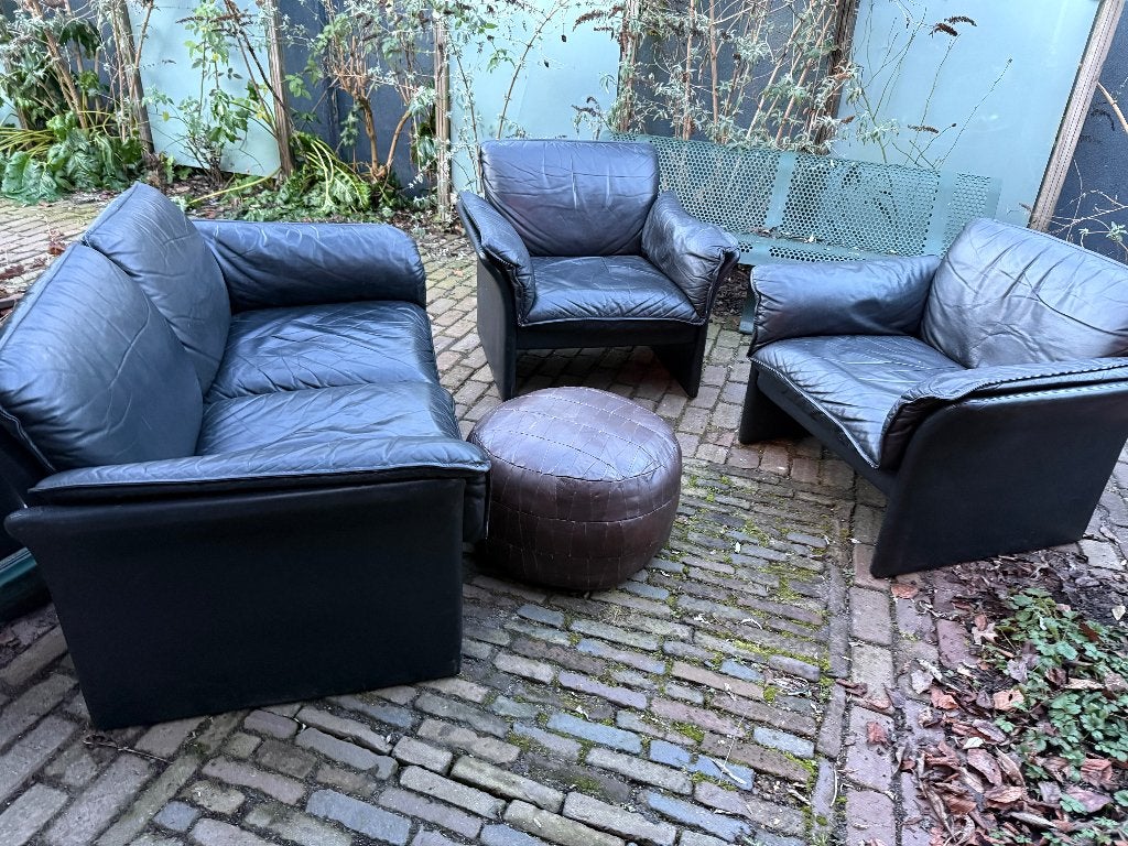 Seventies Leolux Zithoek Mancave retro vintage loungen, Minder dan 50 cm, Gebruikt, 75 tot 100 cm, Mancave Retro Vintage Sixties Seventies Brutalisme