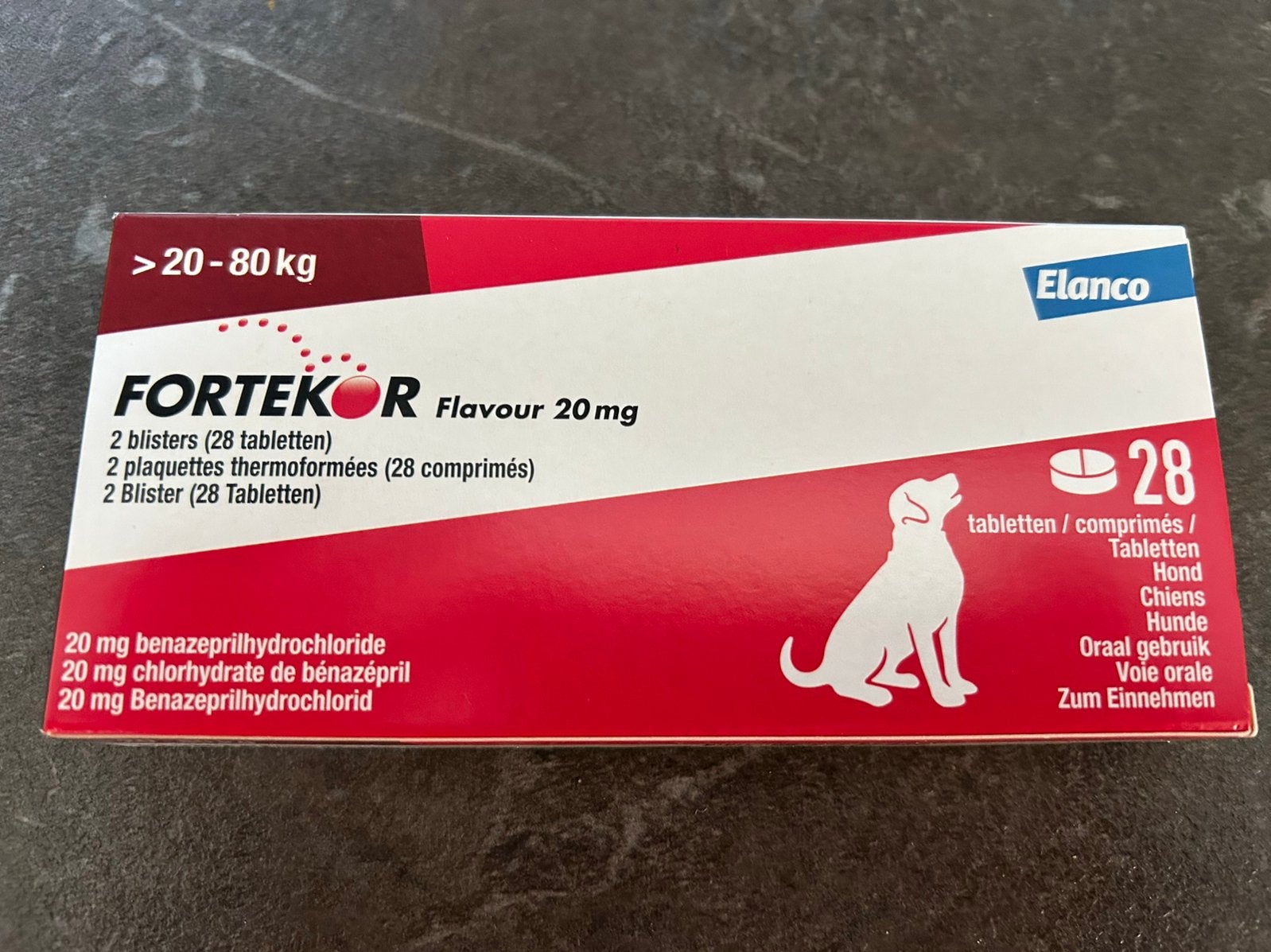 Fortekor Flavour 20 mg, Dieren en Toebehoren, Ophalen of Verzenden, Hond