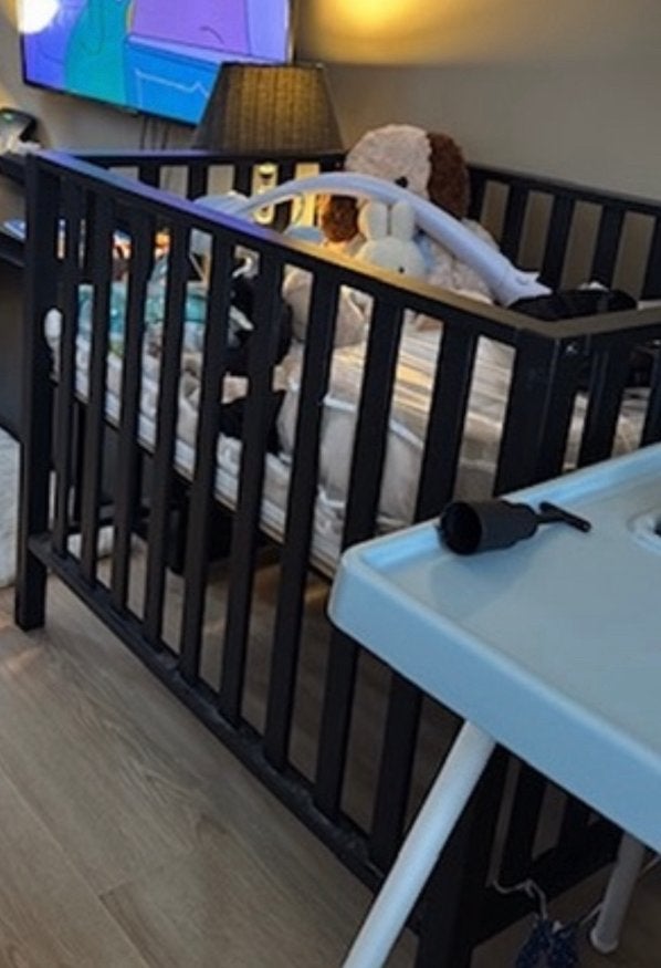 Zwarte box baby matras, Kinderen en Baby's, Ophalen, Zo goed als nieuw