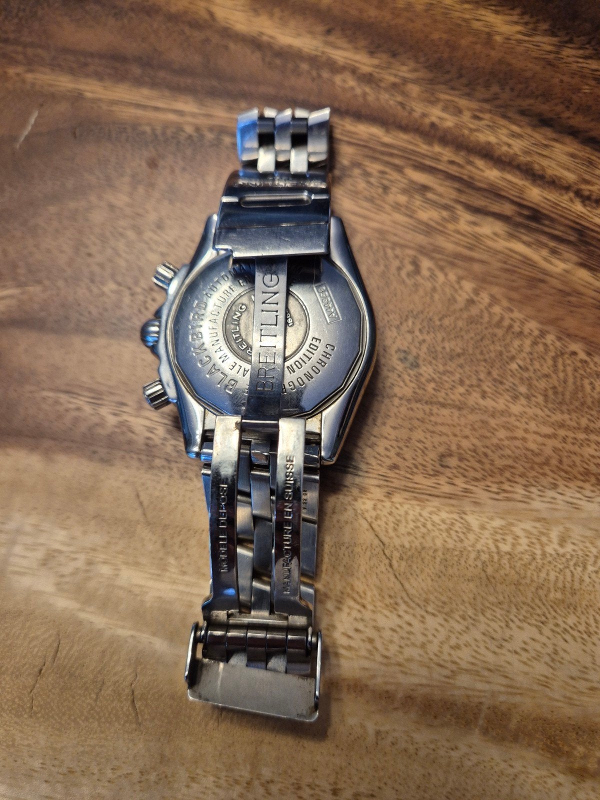 Breitling Blackbird Chronomat A44359 Chronometer, Staal, Gebruikt, Staal, Breitling