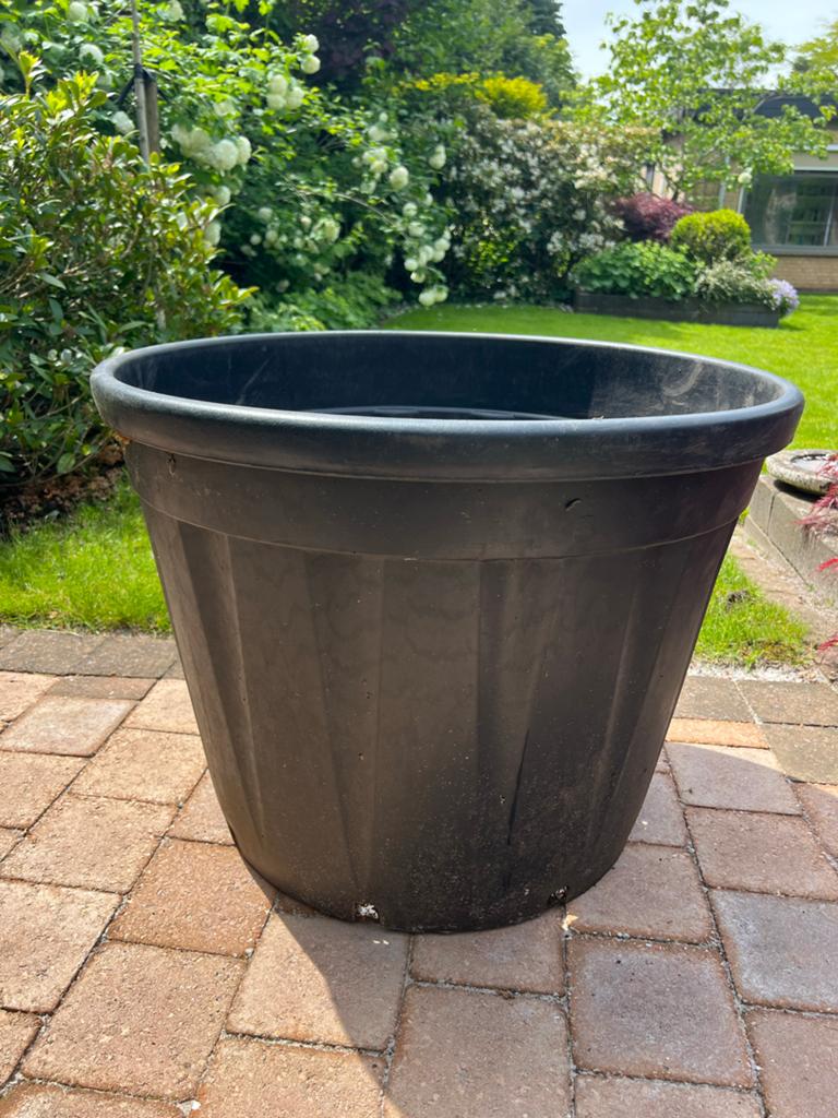 2x Grote kunststof boomkuip - Ø 70cm, H 50cm, Tuin en Terras, Ophalen, Kunststof, Gebruikt, Balkon