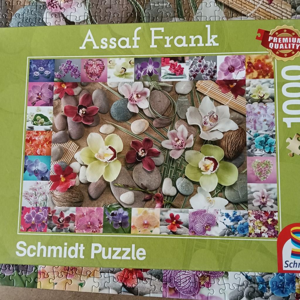 Assaf Frank Schmidt Puzzel - Orchideeën - 1000 stukjes, Ophalen of Verzenden