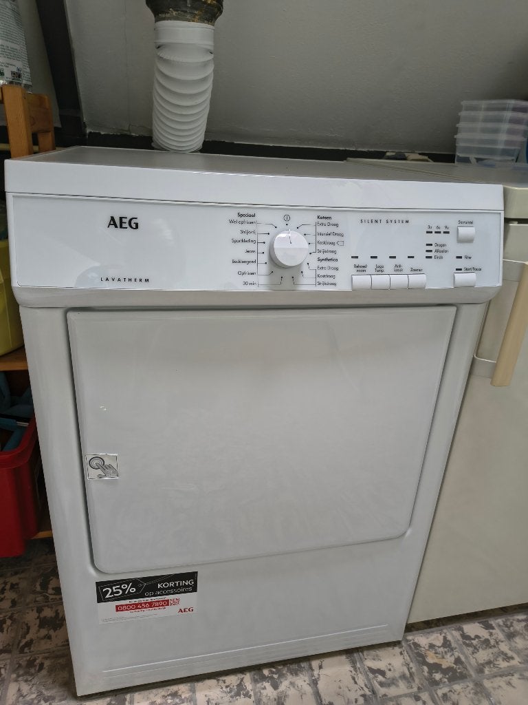droger AEG lavatherm, Witgoed en Apparatuur, Wasdrogers, Ophalen, Gebruikt, Luchtafvoer, 4 tot 6 kg