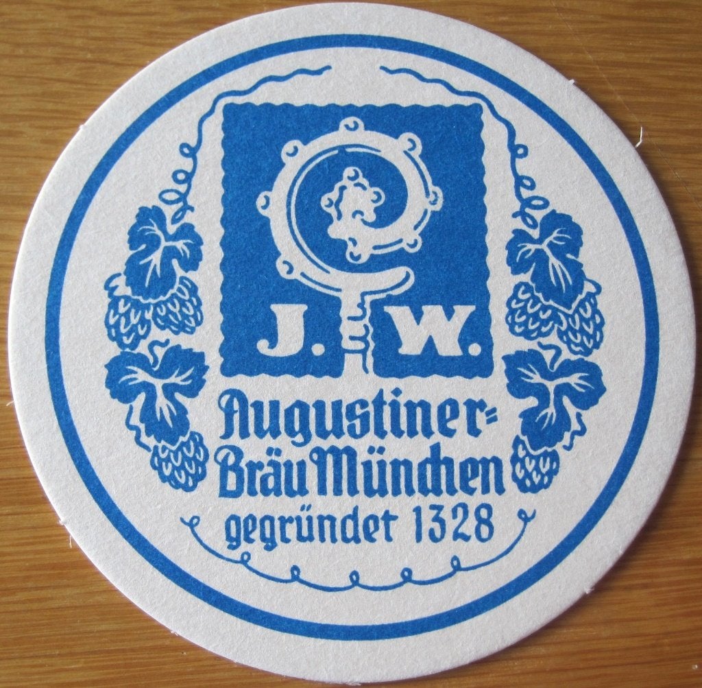 bierviltje van Augustiner Brau München, Verzamelen, Biermerken, Ophalen of Verzenden, Zo goed als nieuw, Viltje(s), Overige merken