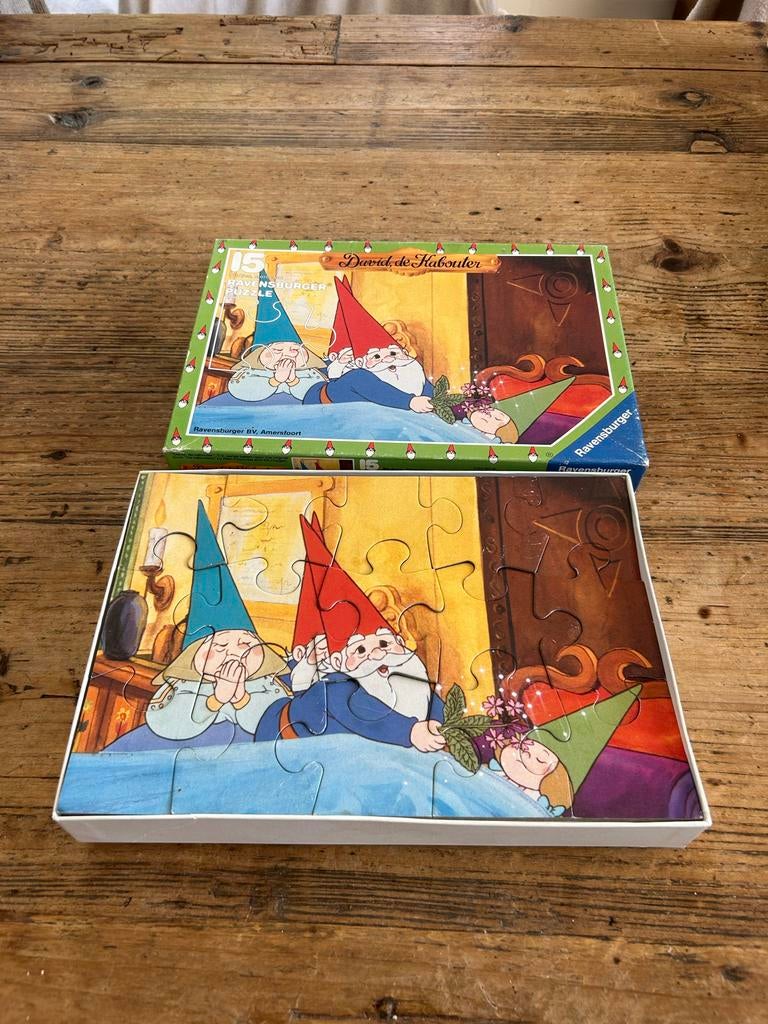 Ravensburger David de Kabouter Puzzel 15 stukjes, Hobby en Vrije tijd, Ophalen of Verzenden, Minder dan 500 stukjes, Gebruikt