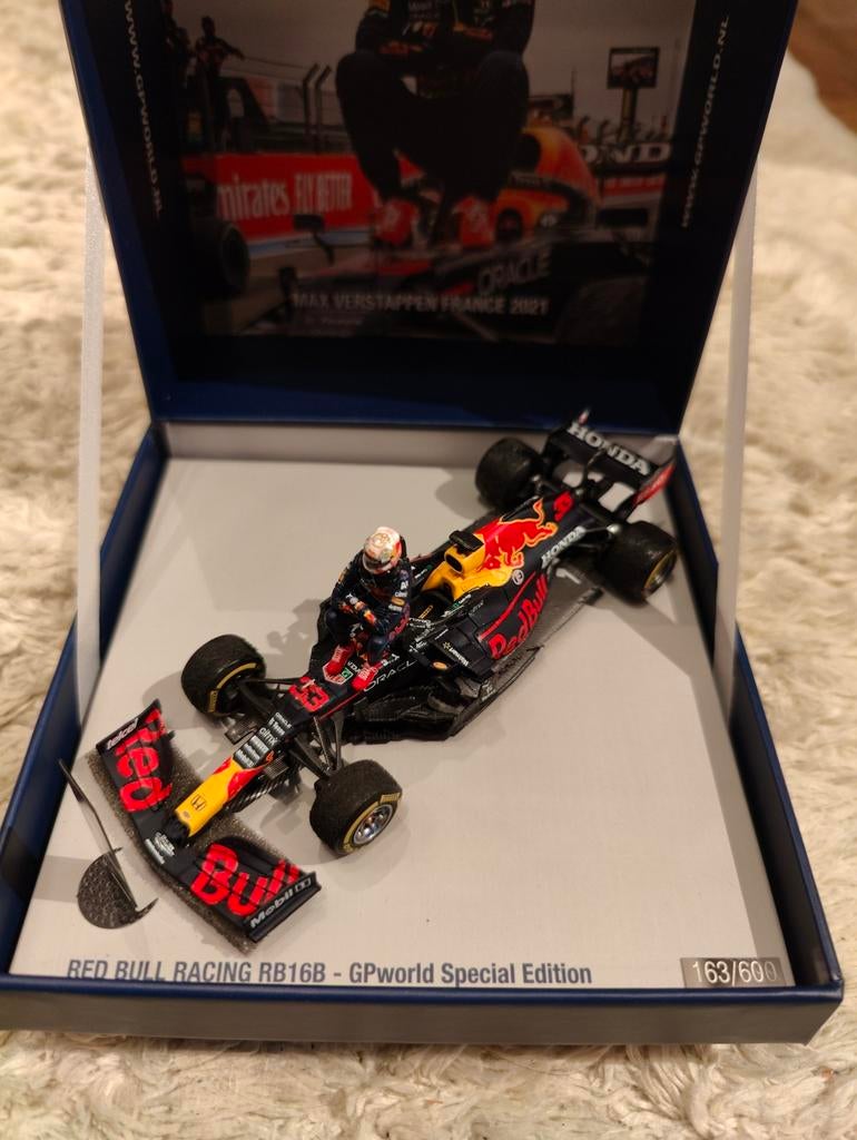 Max Verstappen gp world Frankrijk france 2021 1:43, Ophalen of Verzenden, Zo goed als nieuw, Formule 1