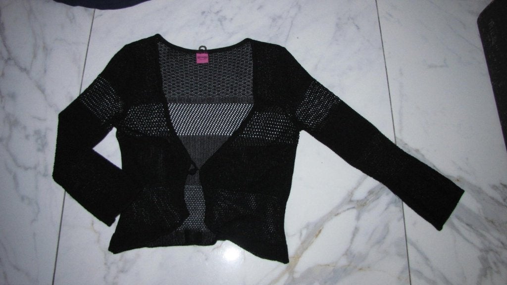 38 SAVE THE QUEEN opengewerkt vest, Kleding | Dames, Truien en Vesten, Ophalen of Verzenden, Zo goed als nieuw, Maat 38/40 (M)