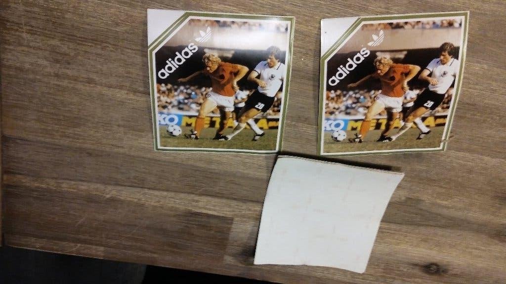 Adidas voetbal Kees Kist Oranje vintage sticker Nederland, Ophalen of Verzenden, Zo goed als nieuw, Overige typen