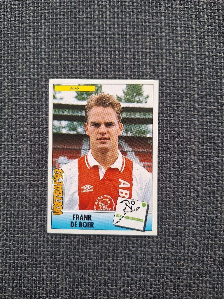 Panini Voetbal 93 Frank de Boer Ajax, Verzenden, Zo goed als nieuw, Plaatje