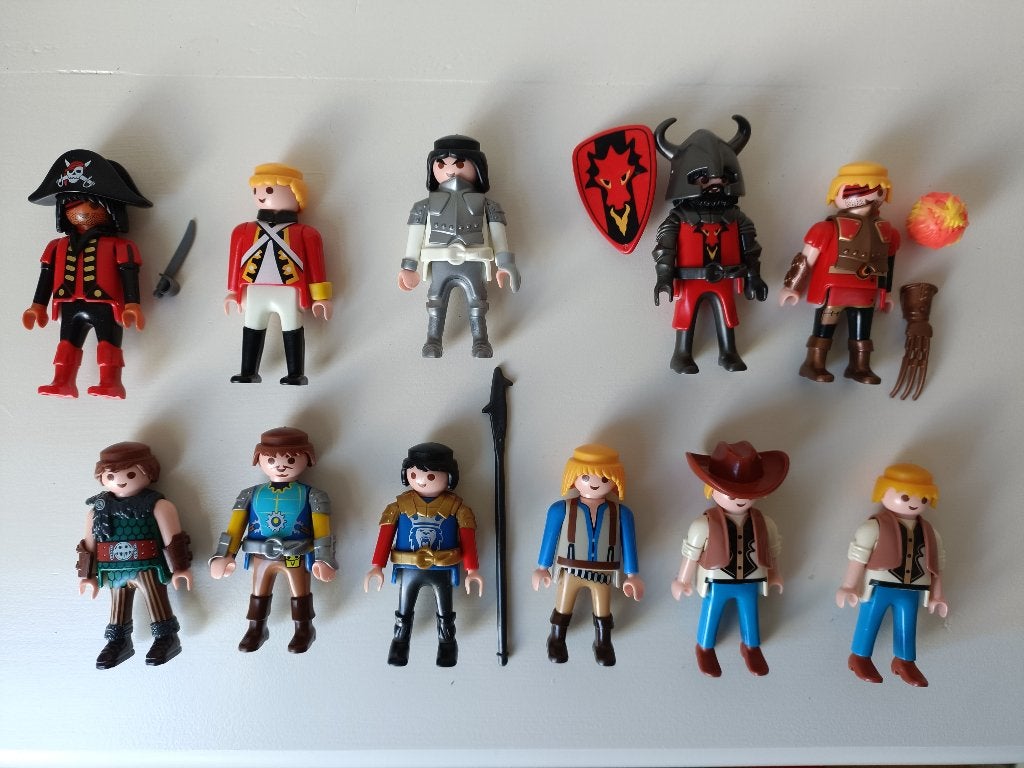 playmobil verschillende poppetjes (vechtersbazen) per stuk, Ophalen of Verzenden, Gebruikt, Losse onderdelen, Kasteel/Fort