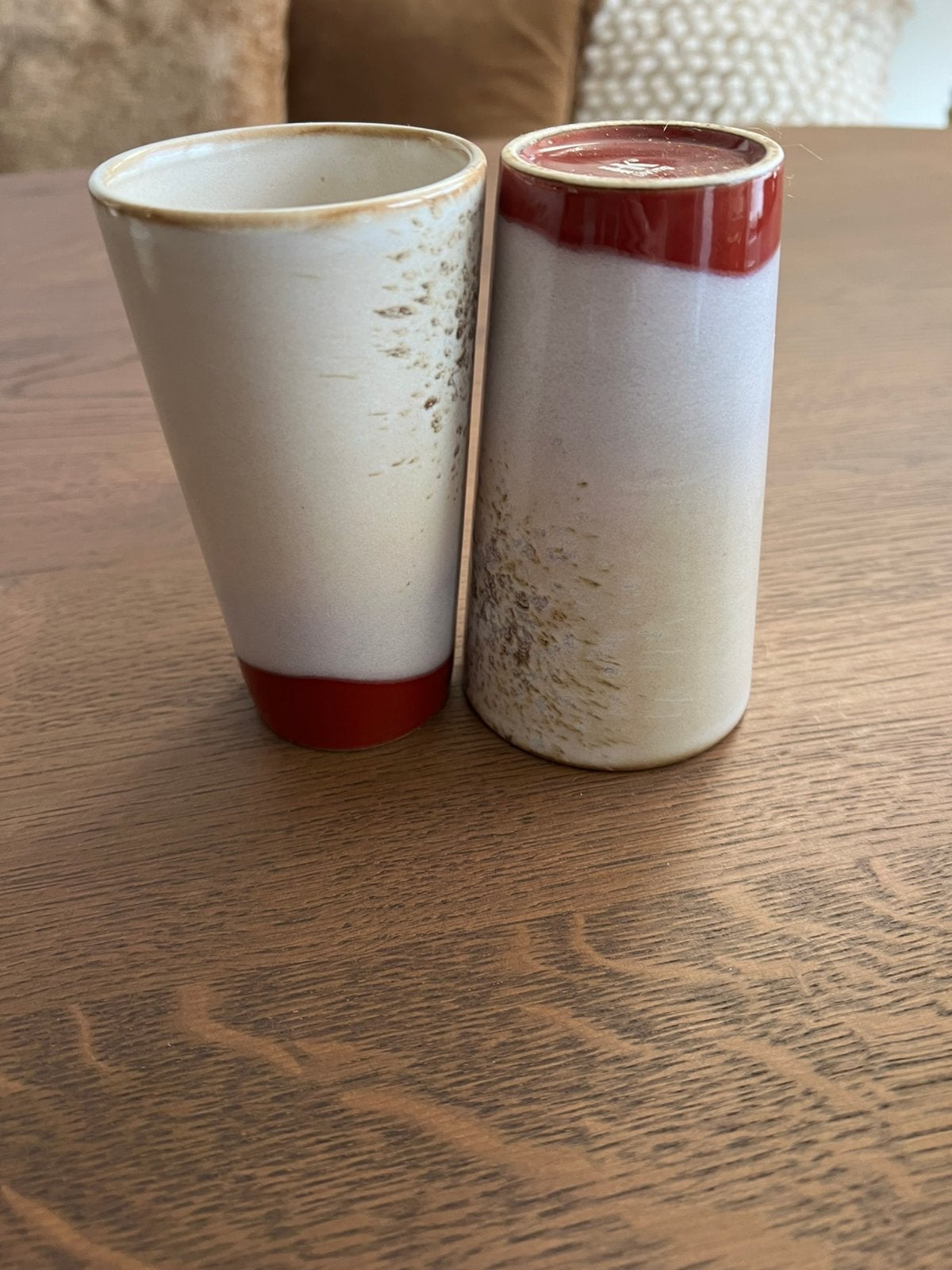HK living 2 latte small mokken en 2 latte large glazen, Ophalen, Keramiek, Mok, Zo goed als nieuw