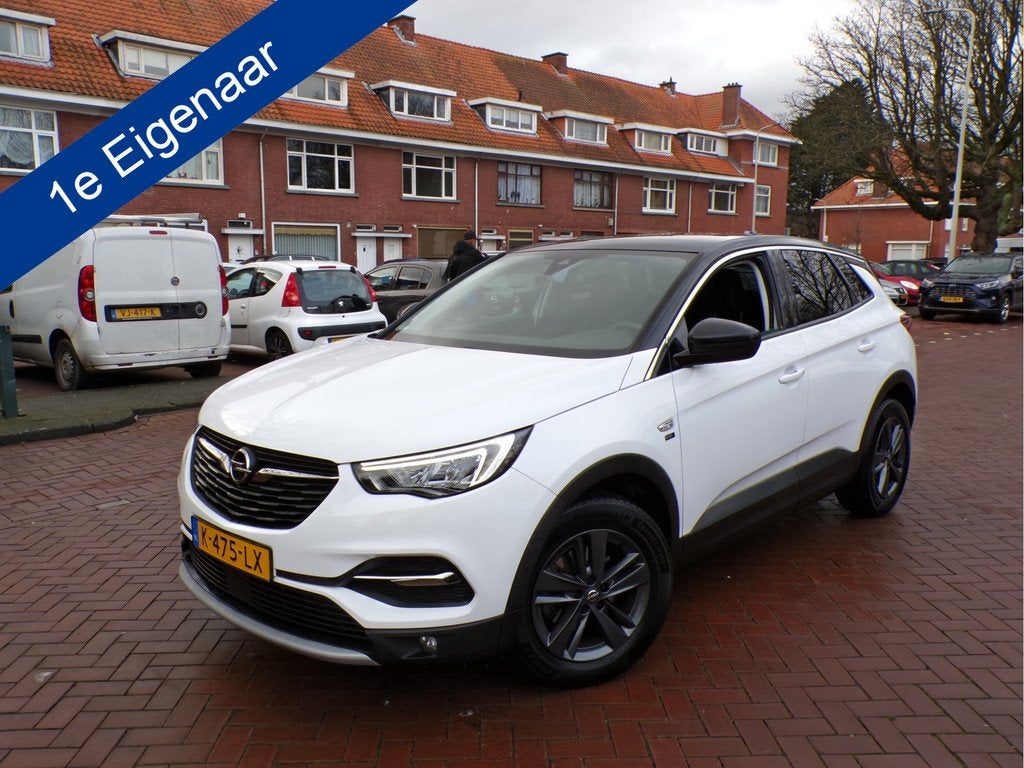 Opel Grandland X 1.2 Turbo Edition 2020 1e EIGENAAR GEHEEL D, Auto's, Opel, Voorwielaandrijving, Gebruikt, 1199 cc, Wit