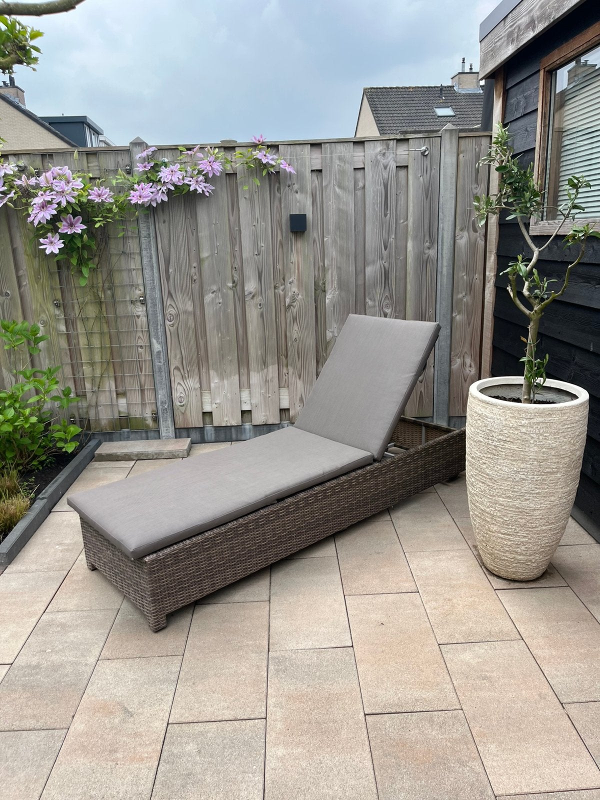 Ligbed, Tuin en Terras, Ligbedden, Ophalen, Zo goed als nieuw, Kunststof, Verstelbaar
