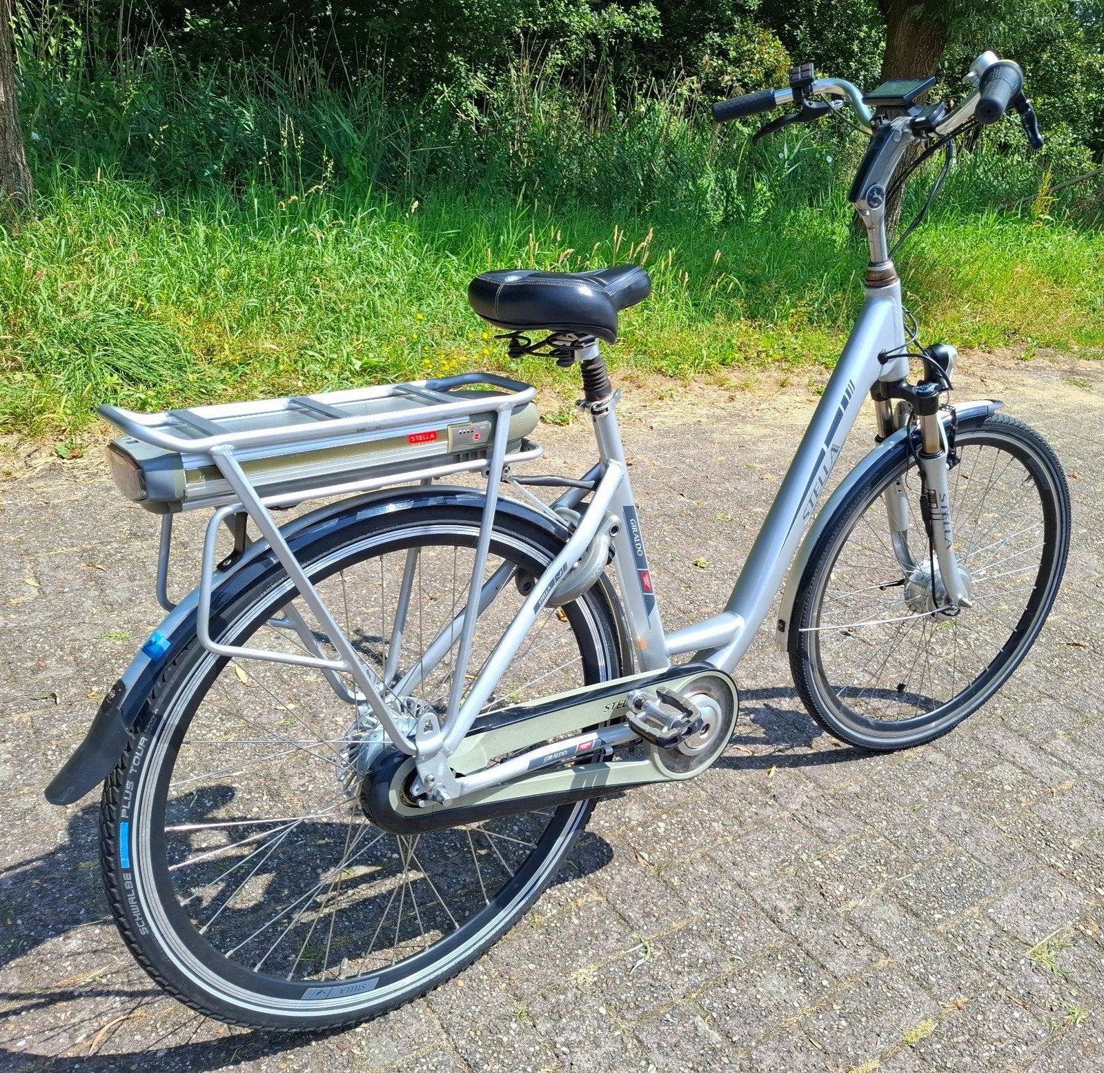 Nette elektrische Stella damesfiets/E-bike, 55 cm hoog✅️, Ophalen, Sparta, 53 tot 56 cm, Versnellingen