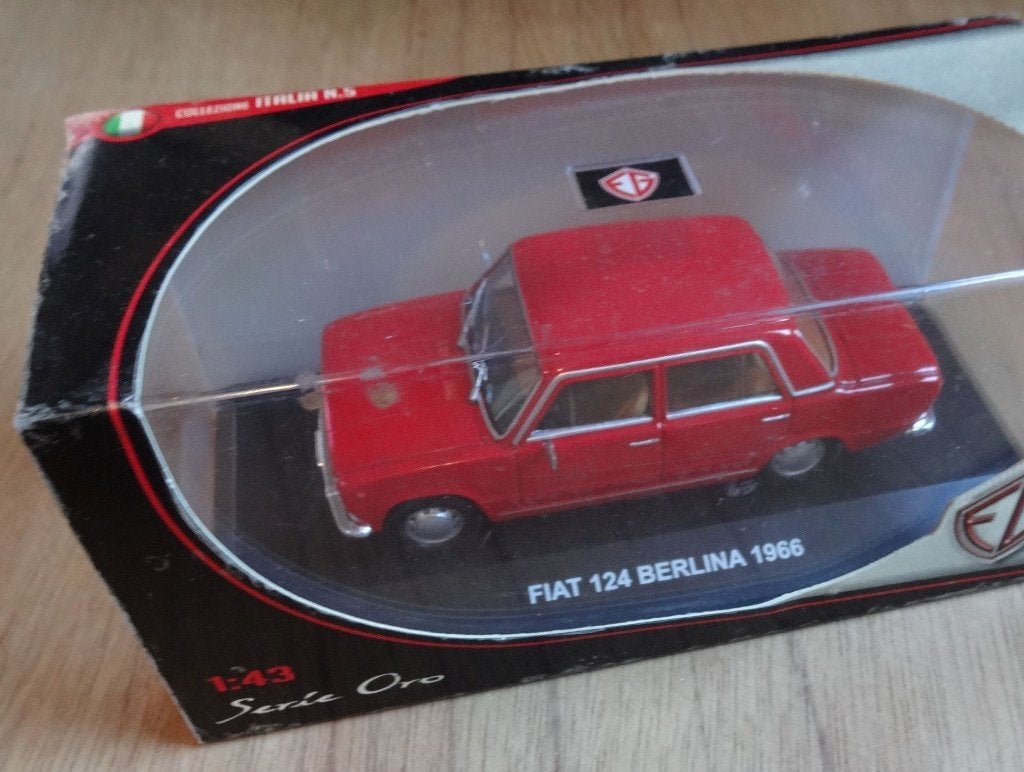 modelauto 1/43   FIAT 124  Berlina 1966    (serie Oro), Hobby en Vrije tijd, Modelauto's | 1:43, Ophalen of Verzenden, Nieuw, Auto