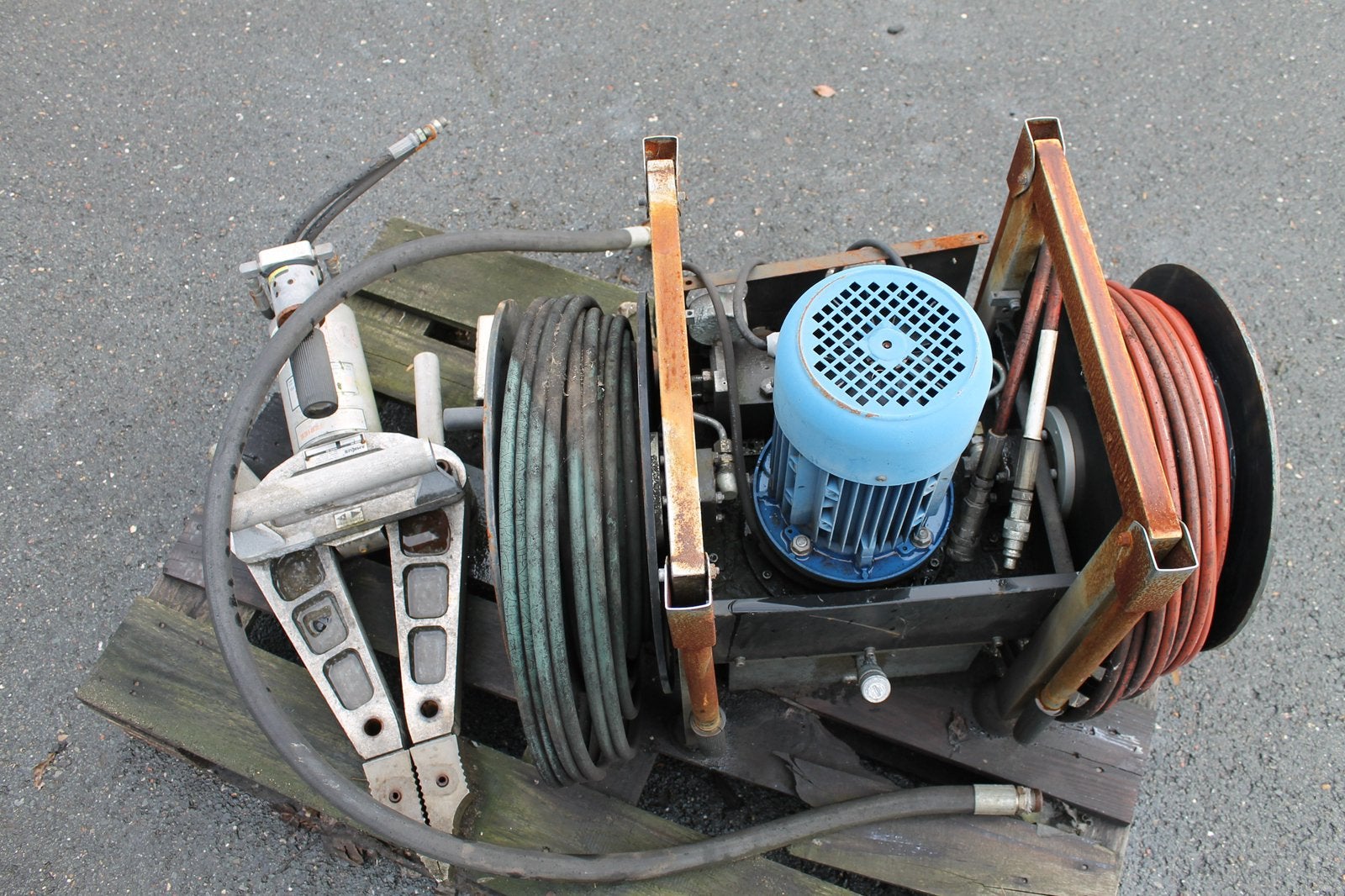 Hydraulische spreiderset, Ophalen, Gebruikt