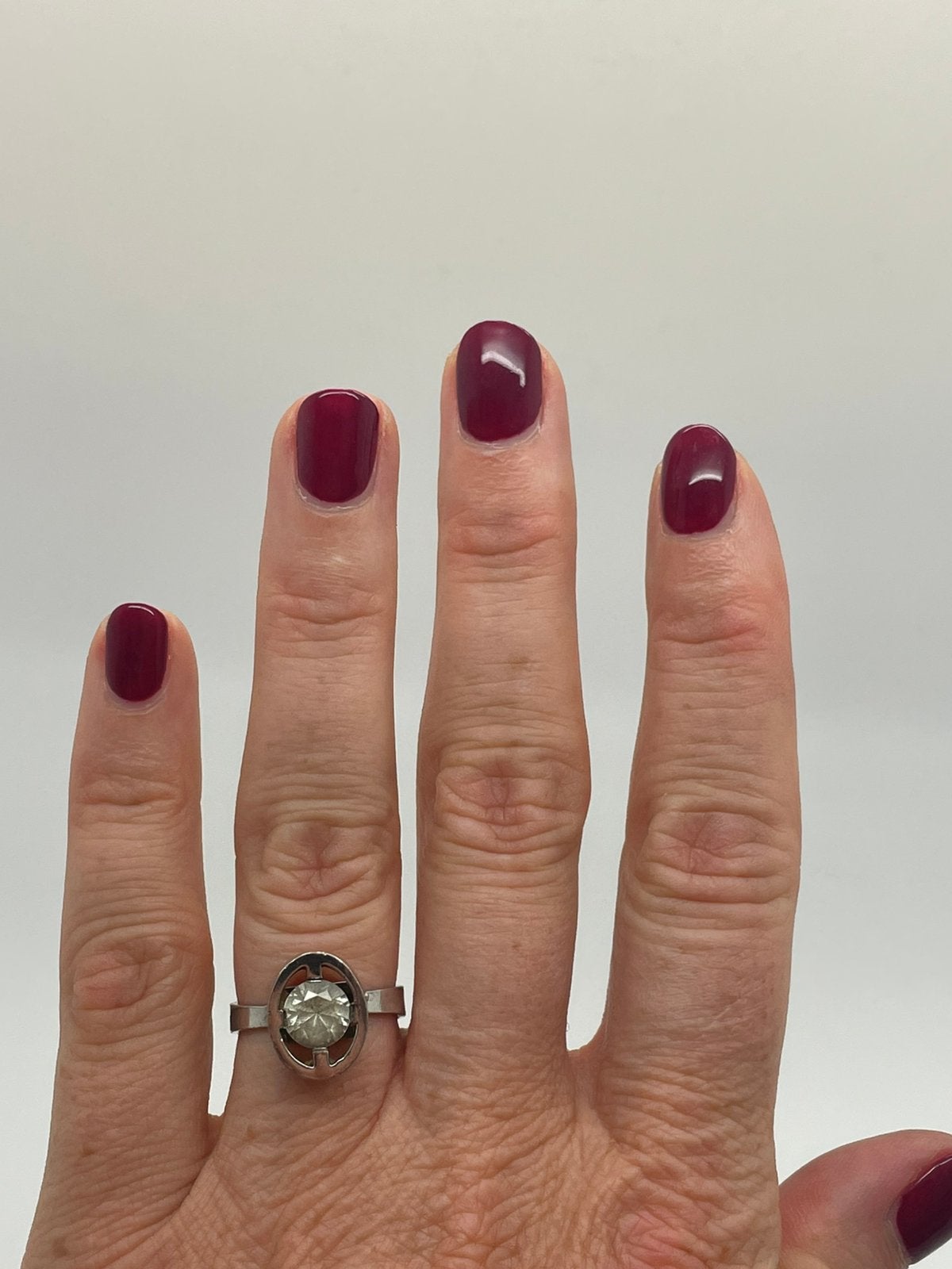 F803 Prachtige zilveren Scandinavische ring maat 17,5, Sieraden, Tassen en Uiterlijk, Antieke sieraden, Ophalen of Verzenden, Zilver