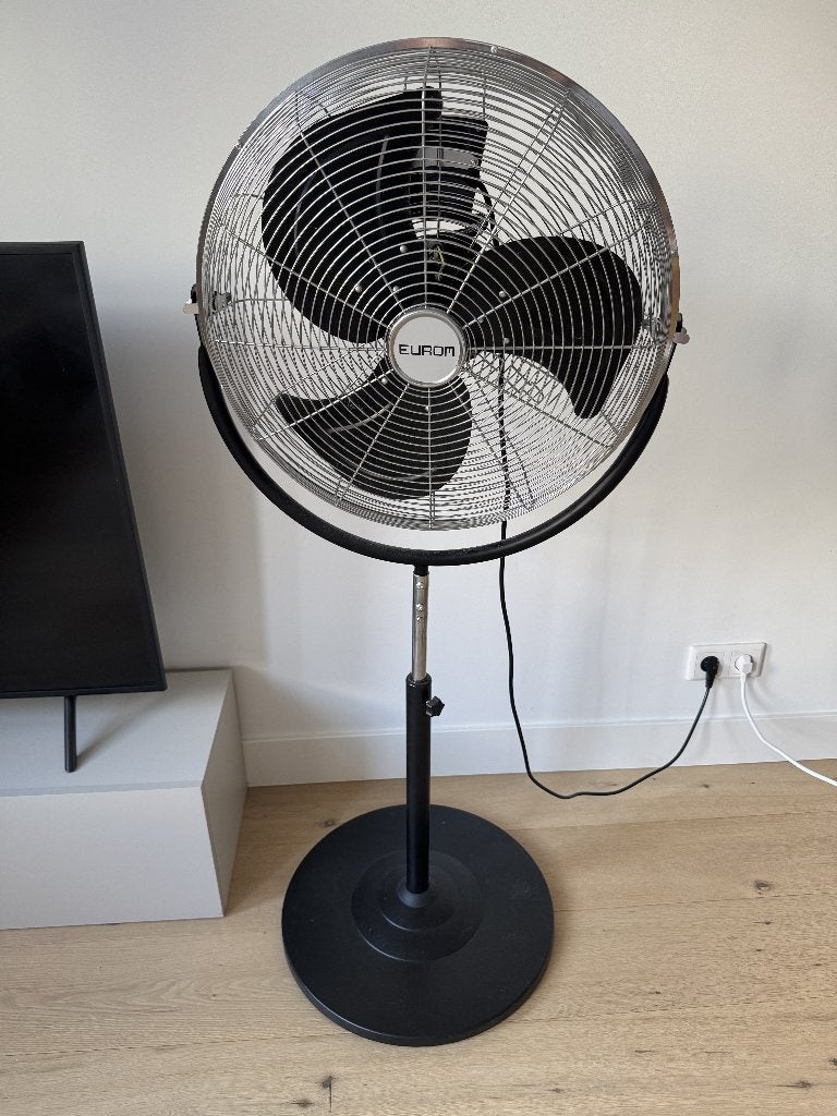 Eurom HVF 18S-2 Industriële Staande Ventilator, Witgoed en Apparatuur, Ventilatoren, Ophalen, Zo goed als nieuw, Vloerventilator