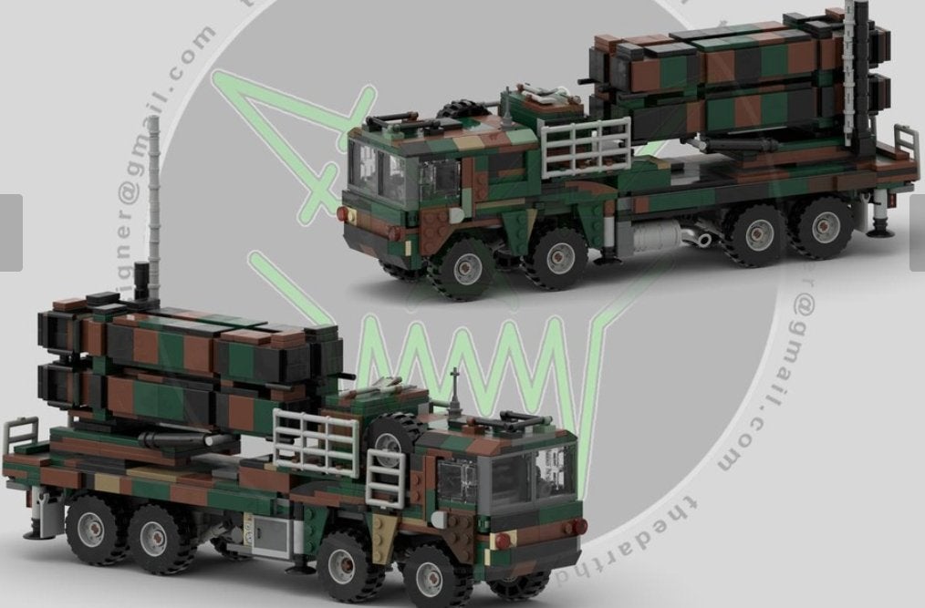 LEGO MOC: MAN 8x8 Patriot Raketwerper / Legertruck, MOC (eigen creatie), Overige thema's, Lego, Nieuw