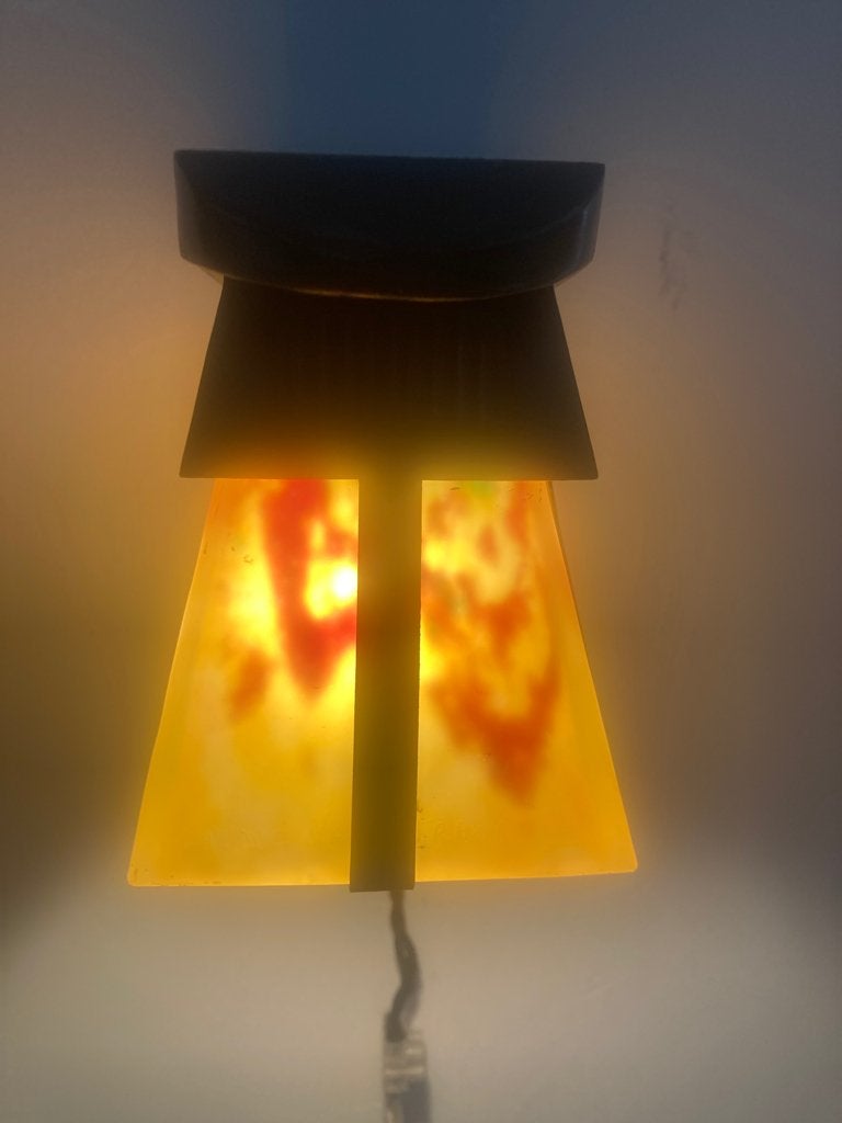 Zeldzaam Art Deco wandlicht Max le Verrier & Daum, Antiek en Kunst, Ophalen of Verzenden