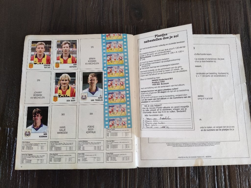 Voetbal 89 Panini boek, Ophalen of Verzenden, Gebruikt
