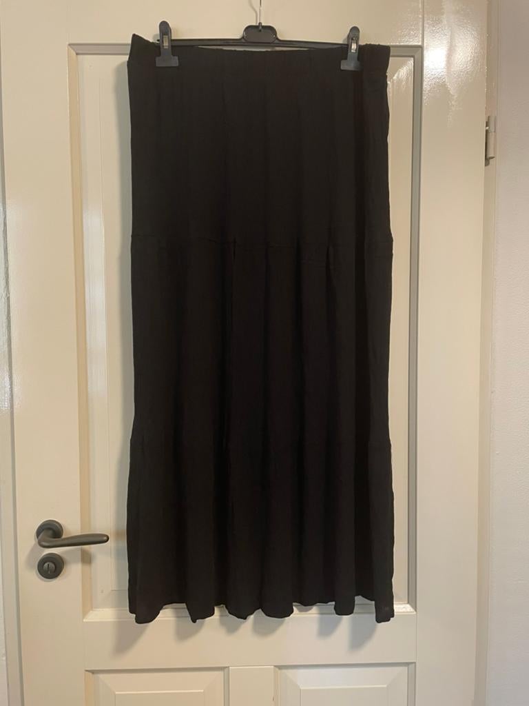Zizzi zwarte maxi rok maat 50/52 (L) zgan, Ophalen of Verzenden, Zo goed als nieuw, Zwart, Rok