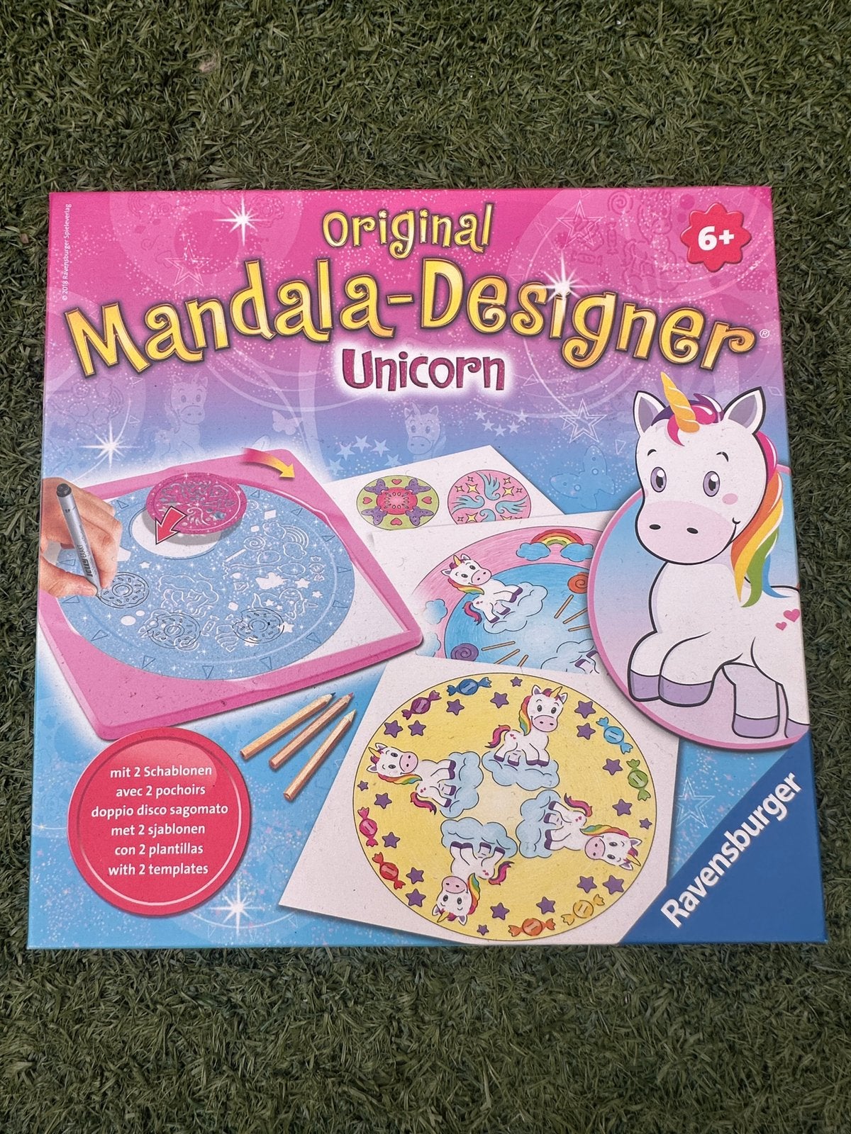 Ravensburger Mandala-Designer Unicorn - eenhoorn  tekenset, Ophalen, Zo goed als nieuw, Overige typen