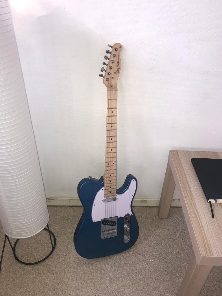 Electric guitar Harley Benton TE-20 SB standard Series, Met versterker, Zo goed als nieuw, Solid body, Ophalen