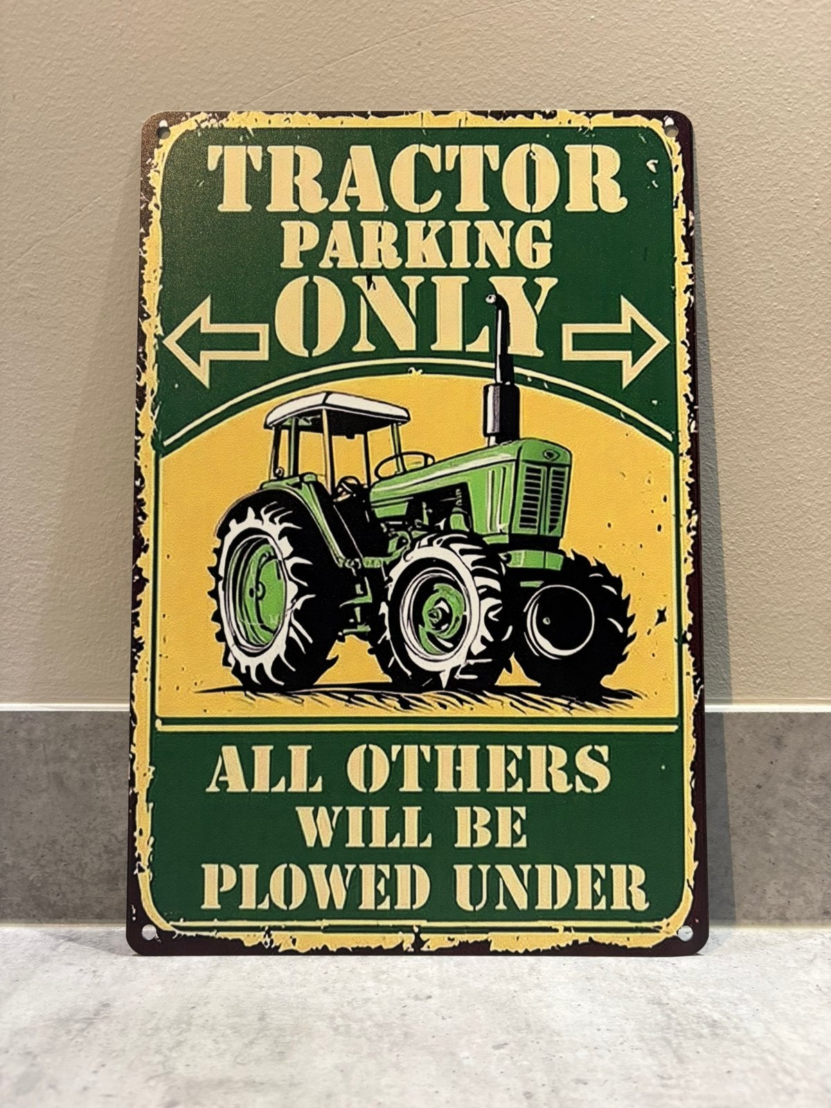 Mancave Bar Café Wanddecoratie metalen bordje Tractor, Huis en Inrichting, Woonaccessoires | Tekstborden en Spreuken, Ophalen of Verzenden
