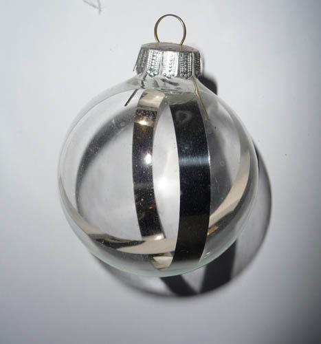 vintage doorzichtige kerstbal, Ophalen of Verzenden, Gebruikt
