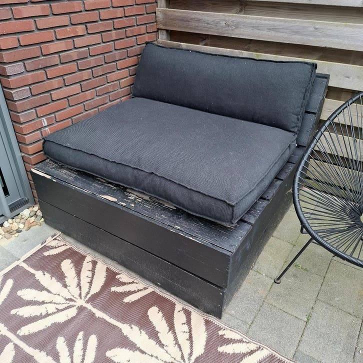 GRATIS leuk bankje, Tuin en Terras, Tuinbanken, Ophalen, Gebruikt, Hout