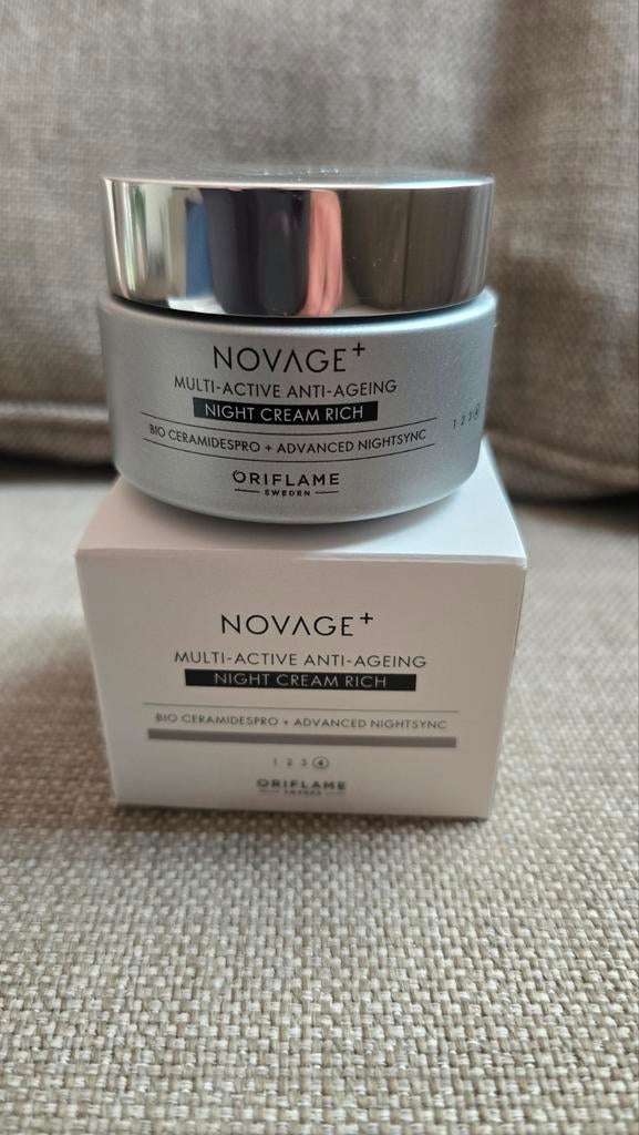 Oriflame NovAge+ Nachtcrème Rijk - Nieuw, Sieraden, Tassen en Uiterlijk, Uiterlijk | Gezichtsverzorging, Ophalen of Verzenden