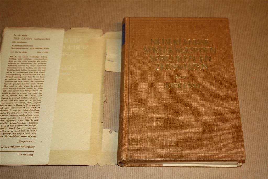 Ned. spreekwoorden, spreuken... K. ter Laan. 1951., Boeken, Ophalen of Verzenden, Gelezen, Van Dale