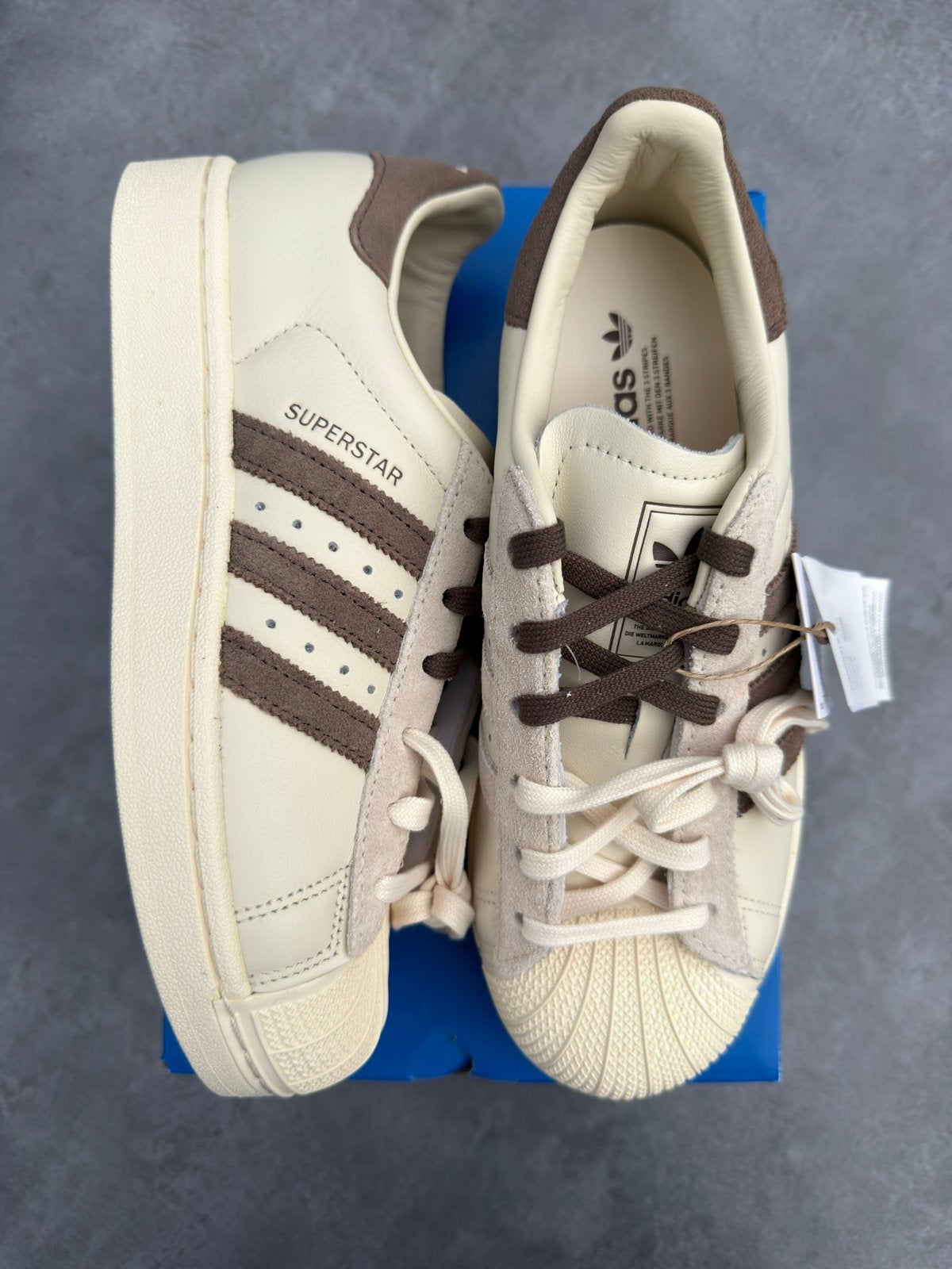 Adidas Superstar II Molly-Mae Latte - Maat 37 1/3, --, Beige, Nieuw, Ophalen of Verzenden