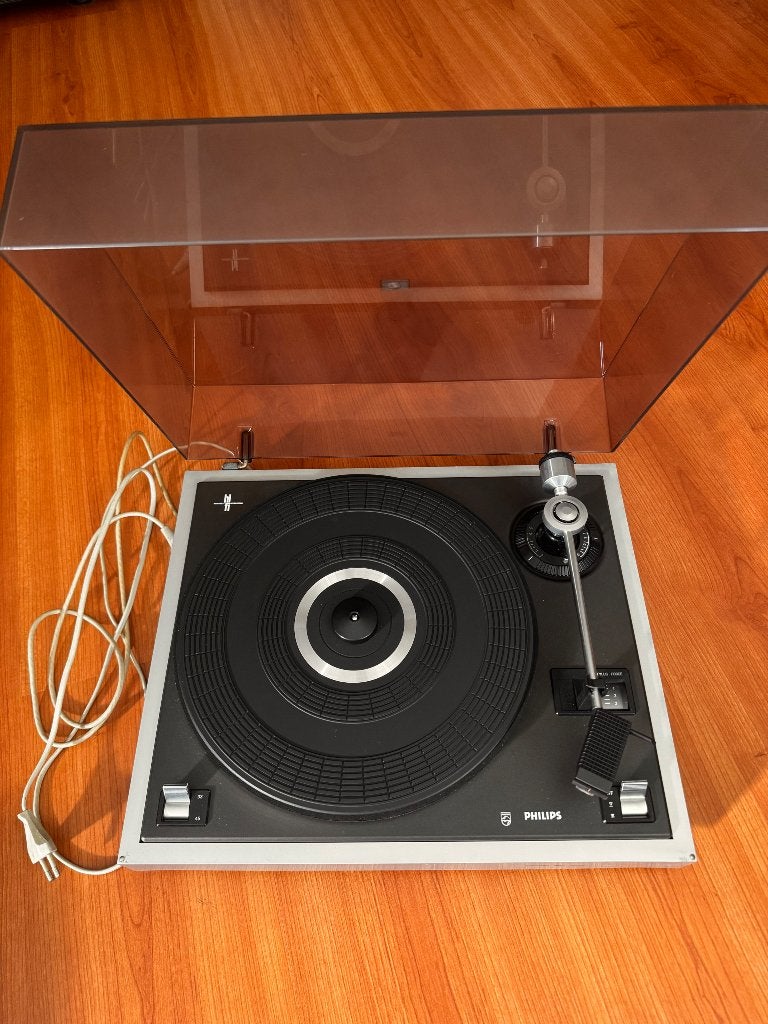 Philips platenspeler hifi 437, Ophalen, Philips, Pitch-regelaar, Zo goed als nieuw