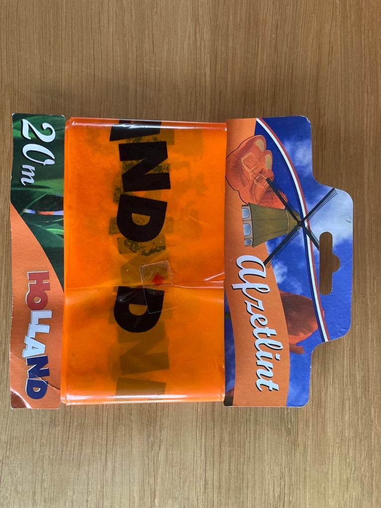 Oranje afzetlint 20 meter, Ophalen of Verzenden, Zo goed als nieuw, Oranje of Koningsdag