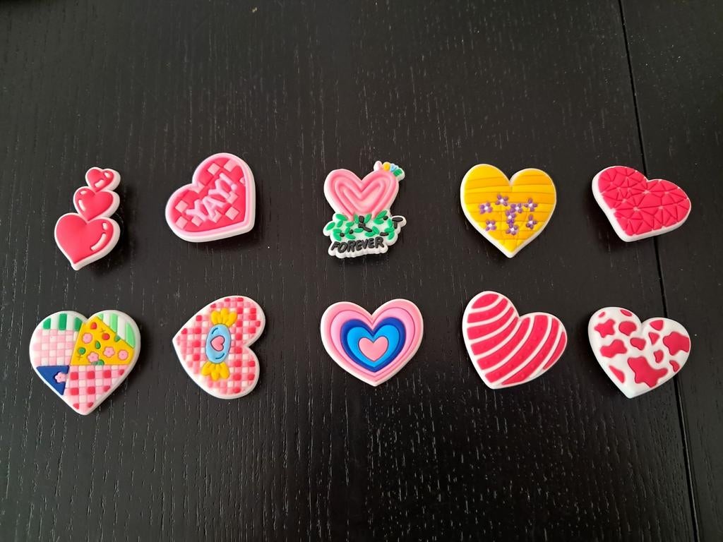 Hartjes bedels voor op je crocs, Overige merken, Overige materialen, Nieuw, Ophalen of Verzenden