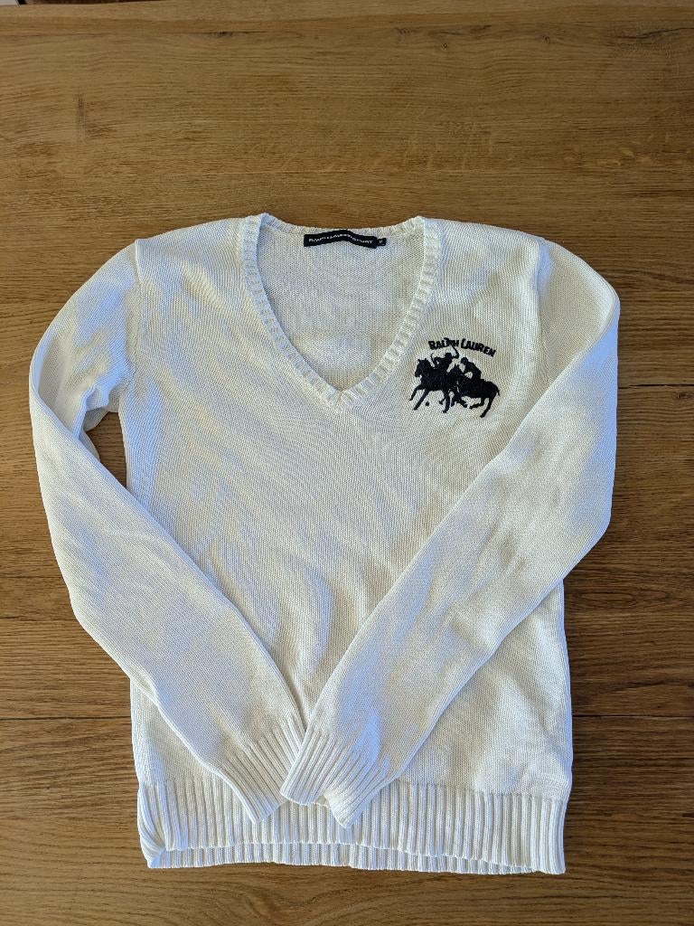 Ralph Lauren sport dames trui, Maat 38/40 (M), Wit, Ophalen of Verzenden, Ralph Lauren