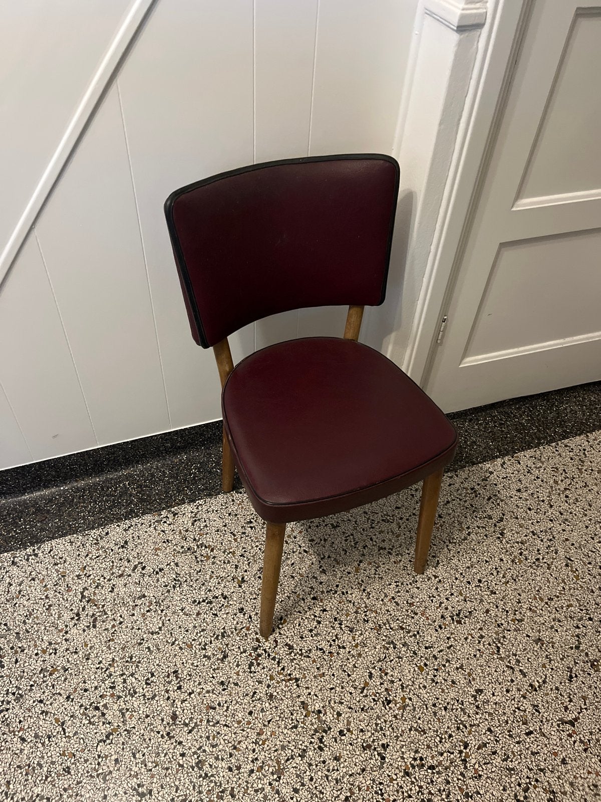 Vintage stoel - Bordeauxrood, Ophalen