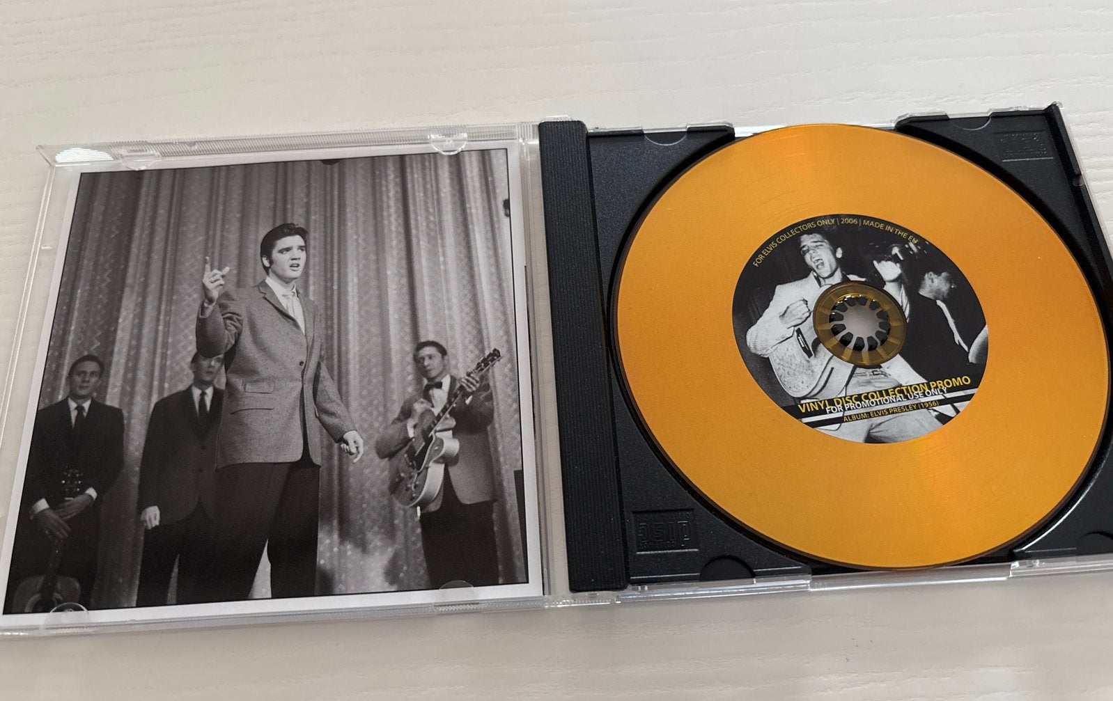 CD Elvis- gold vinyl disc - Speciale Editie, Ophalen of Verzenden, Zo goed als nieuw, Cd of Plaat