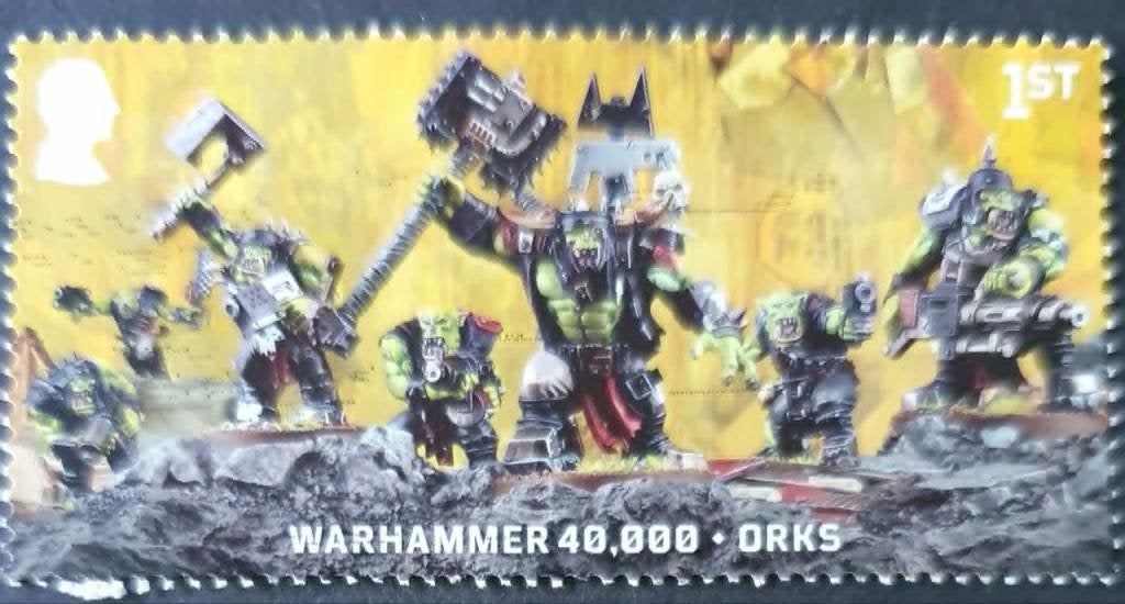 210-26 Engeland / Warhammer 40.000 - Orks, Verzenden, Gestempeld