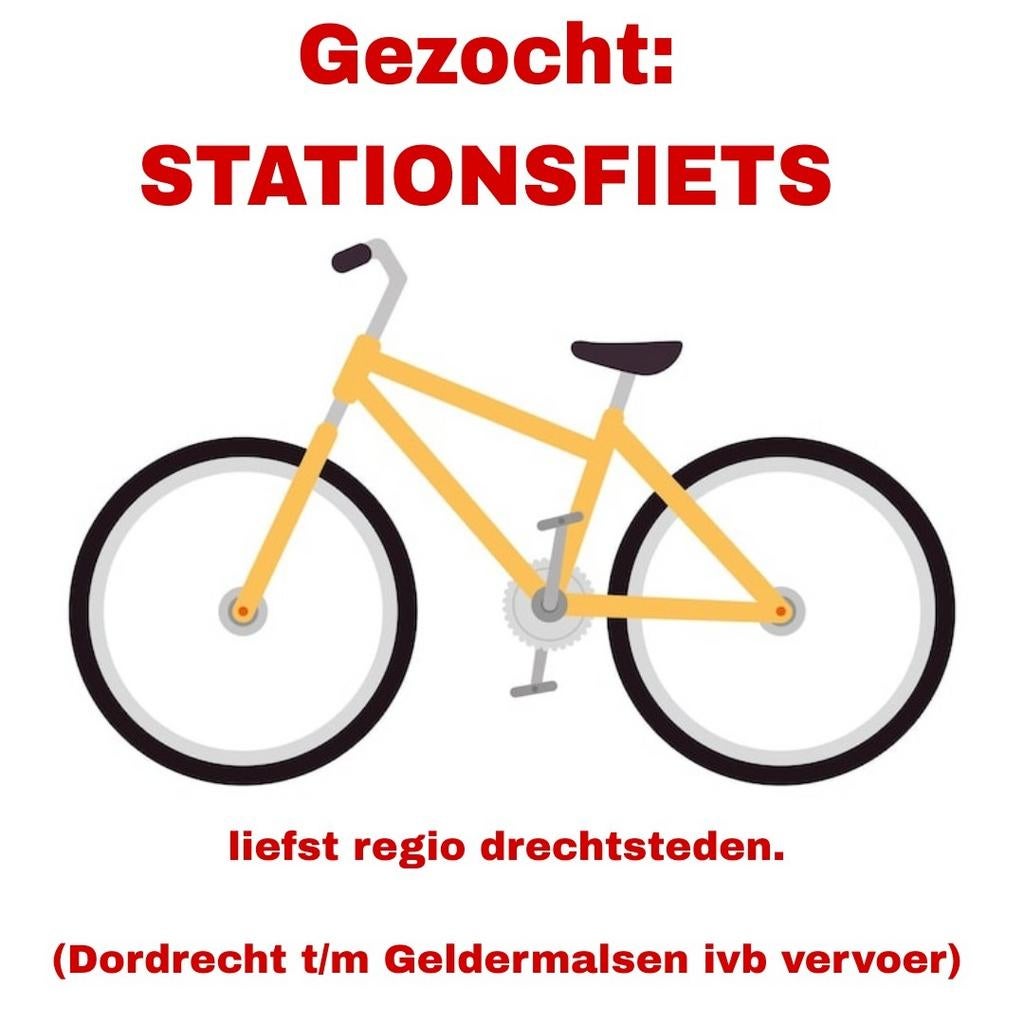 Gezocht Stationsfiets, Ophalen of Verzenden, Gebruikt, Staal, Dames
