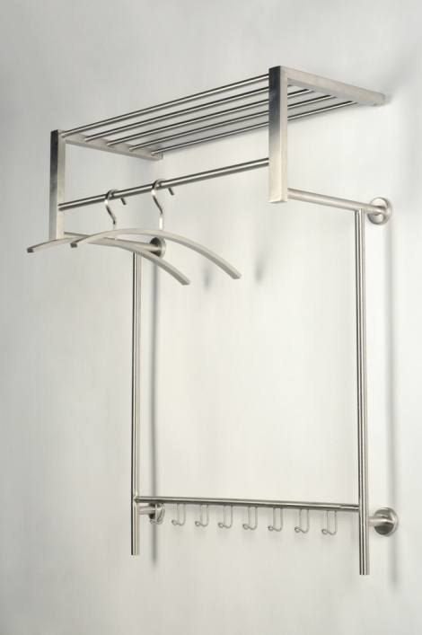RVS kapstok met hoedenplank (80x30x90cm), Zo goed als nieuw, Minder dan 100 cm, Metaal, Ophalen