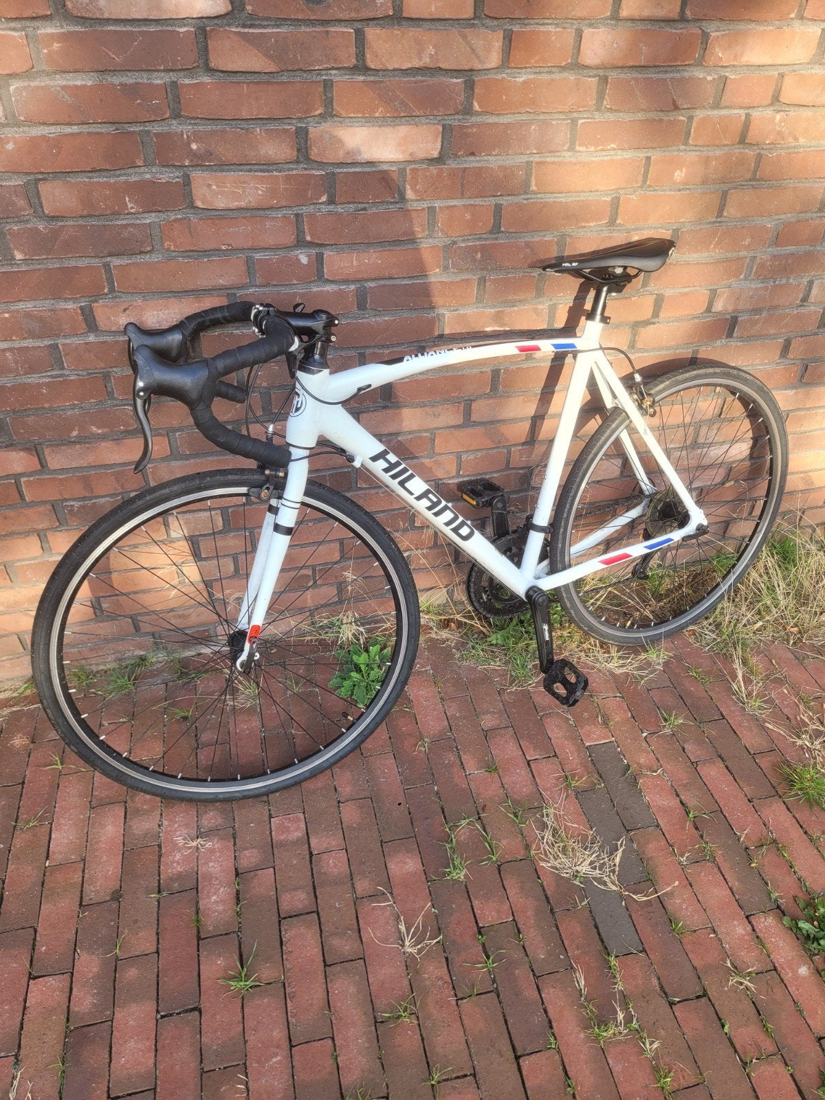 Hiland Alliance 1.0 Wielrenfiets - Wit, Fietsen en Brommers, 10 tot 15 versnellingen, Velgrem, Aluminium, 53 tot 57 cm