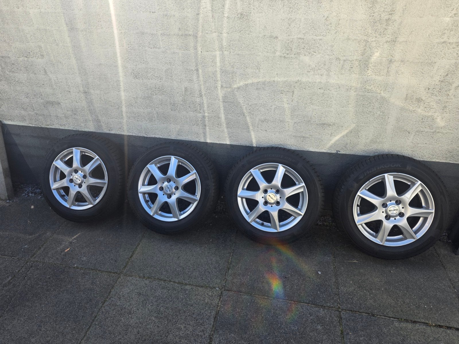 4x100 175 65 15 84T winterset + banden, Ophalen, Gebruikt, 15 inch, 175 mm