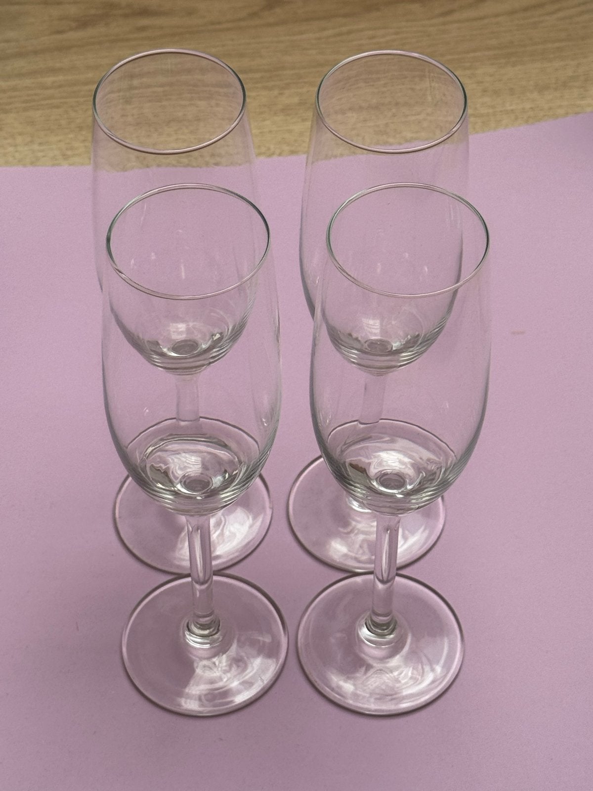 4 IKEA champagneglazen in uitstekende staat, Ophalen, Glas of Glazen, IKEA, Overige stijlen